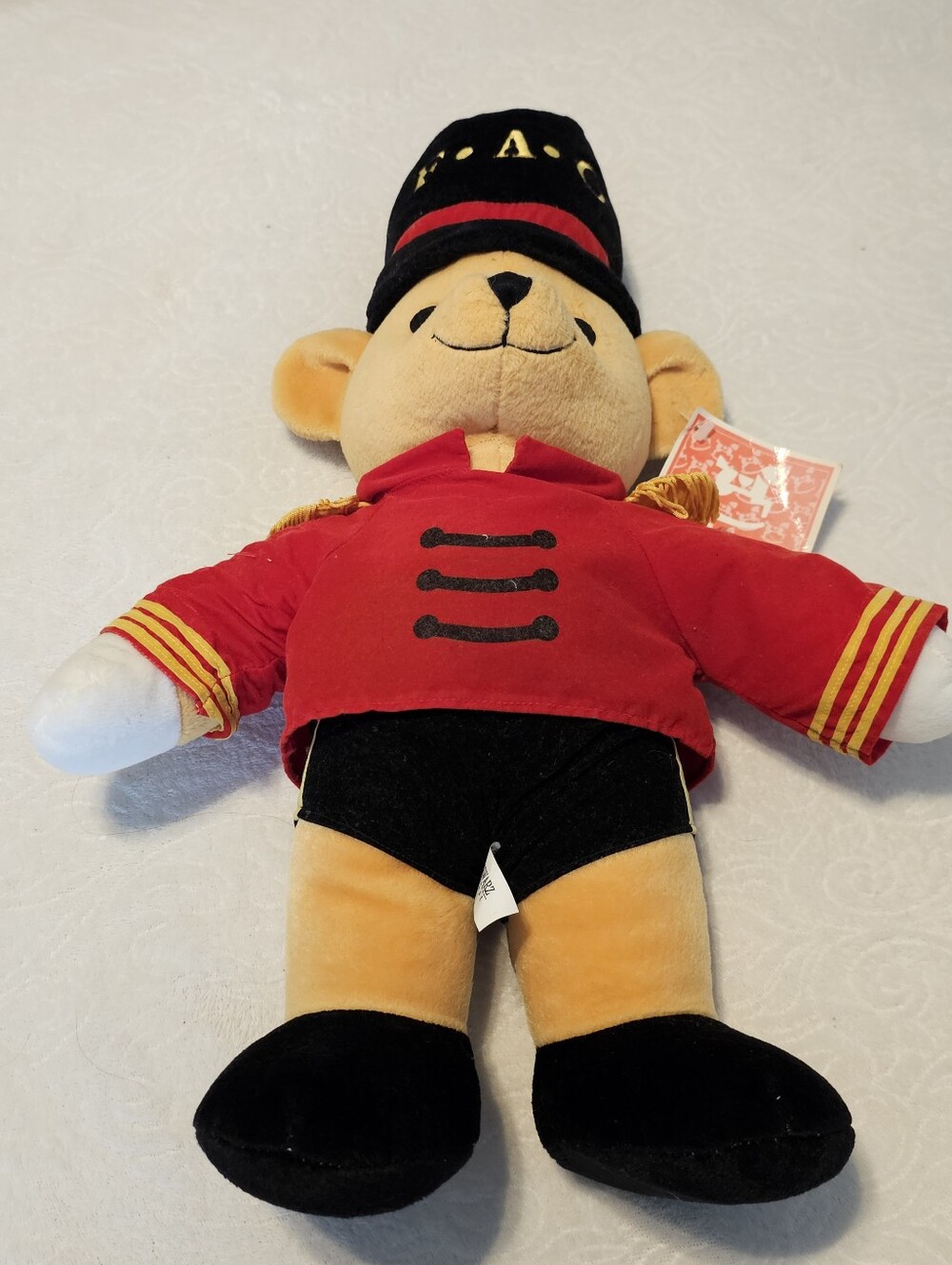 Vintage FAO Schwarz Toy Soldier Plush Bear Fifth Avenue Guard Stuffed Animal WT